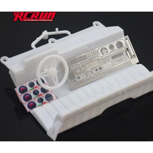 RCRUN Interior Seat Dashboard Simulation Parts for 1:10 Model Climbing Car Mountain Pig TF2 Hynix RC car parts toys