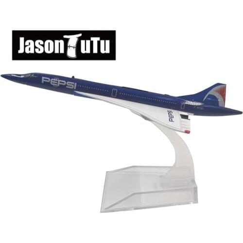JASON TUTU 16cm Concord Airplane Model Plane Model Aircraft Diecast Metal 1/400 Scale Planes Factory Wholesale Dropshipping