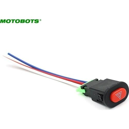 MOTOBOTS 1Pc Motorcycle Double Flash Turn Hazard Light Switch #AM2893