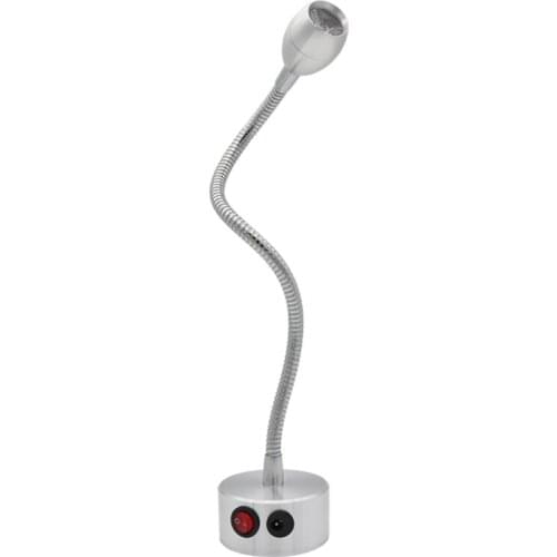 Recharging wall mounted cabinet lamp ,jewelry showcase switch battery lamp , 1W 3W counter rotatable flex tube spot lamp