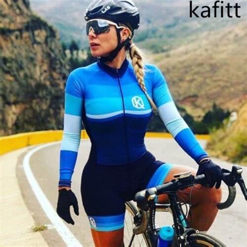 2021Carfitt new ladies cycling wear longsleeved suit jumpsuitmountain bike fitness sports shirt macaquinho Ropa Maillot Ciclismo