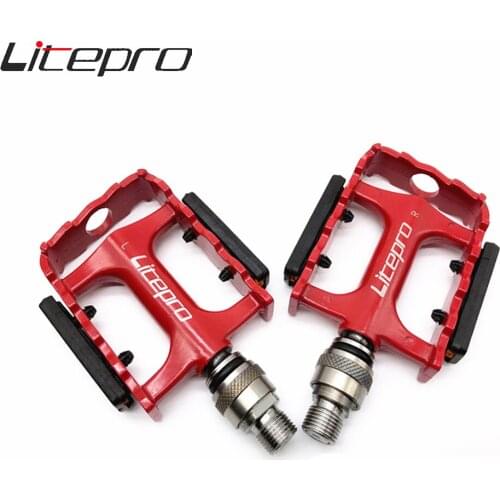 Litepro Pedals For Folding Road Bike 3 Sealed Bearing QR Pedal Aluminum Alloy Universal Pedal BMX Mountain Bicycle