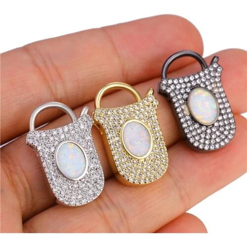 DIY Jewelry Making Copper Zircon Buttons Can Be Made Into Necklace Bracelet For Women Handmade Clasps Accessories For Jewelry