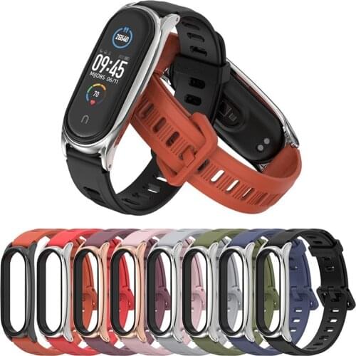 Mi band 3 4 5 6 strap for xiaomi watch Wristband Silicon Bracelet