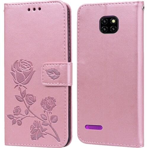 Luxury Leather Flip Book Case for Ulefone Note 7 7P Rose Flower Wallet Stand Case Phone Cover Bag coque