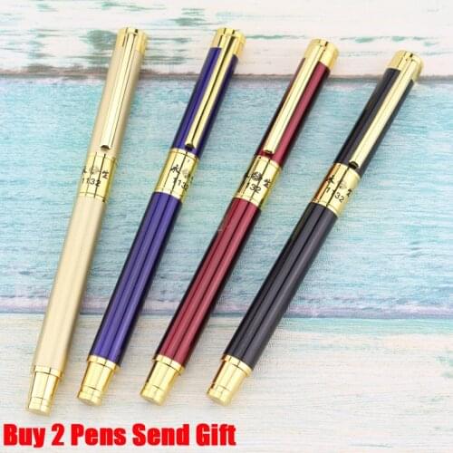 New Arrival Yong Sheng Business Ink Metal Fountain Pen Office Executive Signature Writing Pen 1132 Buy 2 Pens Send Gift