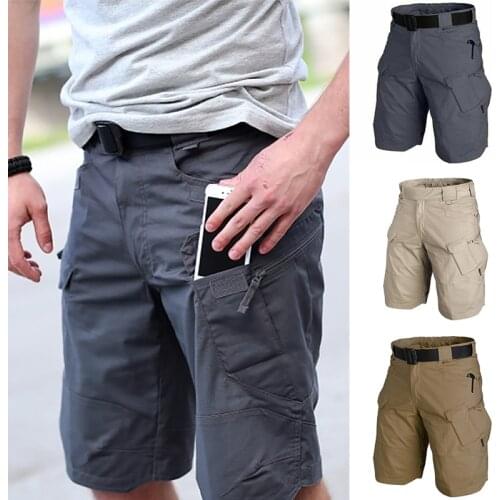 2021 Upgraded Waterproof Shorts Mens Cargo Shorts Relaxed Fit Water Resistant Work Hiking Shorts Outdoor Activity