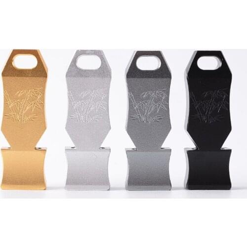 Aluminum alloy Outdoor Emergency Survival Chaining Whistle 150db Double Pipe High Decibel Camping Hiking Whistle