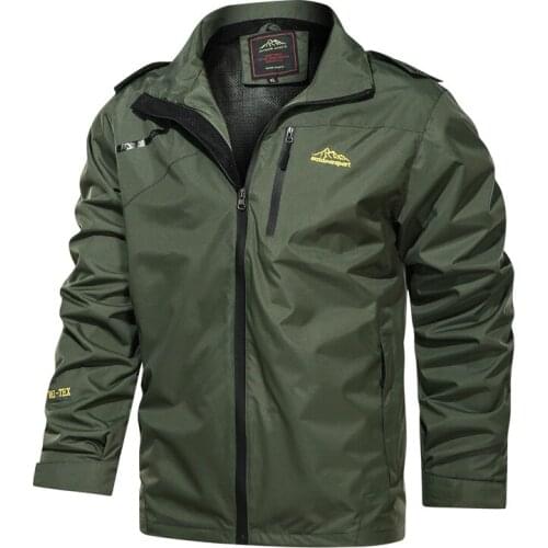 Mens Lightweight Windbreaker Rain Jacket Waterproof Breathable Coat Outdoor Leisure Hiking Camping Hooded Jackets