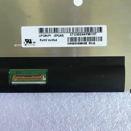 12" Laptop Led Screen LP120UP1 SPA5 SPA8 SPA2 SPA4 Display eDP 30 Pins 1920×1280 IPS FHD Tablet LCD Only Panel
