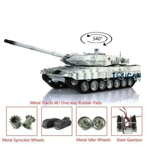 1/16 Heng Long 7.0 Leopard2A6 RC Tank 3889 Metal Tracks W/ Rubbers TH17629-SMT4