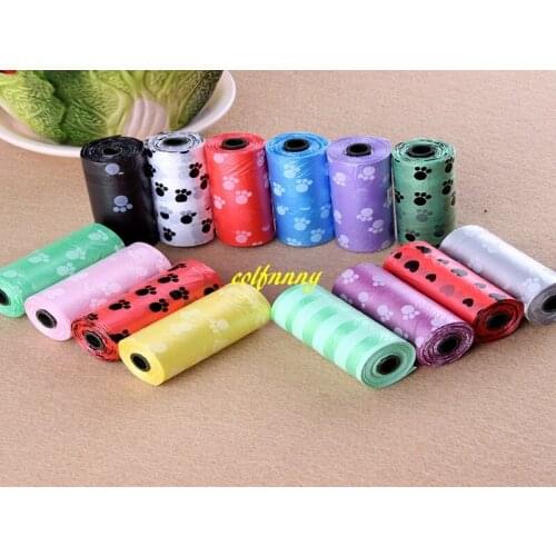1000sets/lot=15000pcs Pet Supplies Dog Poop Bag Pet Poop Bags Dog Cat Waste Pick Up Clean Bag For Dogs
