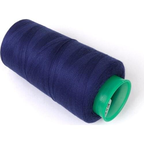 2-Pack of 3000 Yards (EACH) Blue Yellow Cone Thread All Purpose Sewing Thread Polyester Spools Overlock