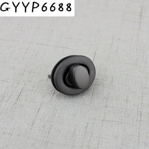 5sets 20sets High quality Matte gun Egg Shape Bag Twist Lock Bag Accessories Oval Handbags Case Alloy Catch Buckle DIY Metal