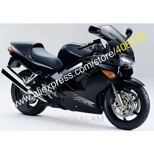 ABS Plastic Fairing Body For Honda VFR800 98 99 00 01 VFR800RR 800 1998 1999 2000 2001 Black Motorcycle Fairings Set