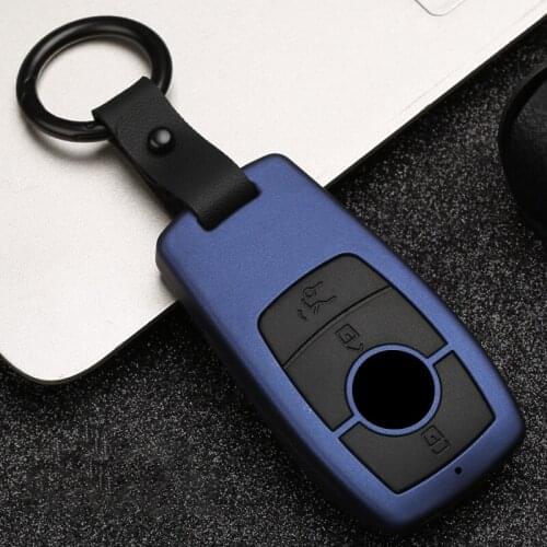 ABS+Silicone Car Key Case Cover For Mercedes Benz A-Class E-Class E43 W213 E300 E400 W213 2017 2018 2019 Accessories Car Stying
