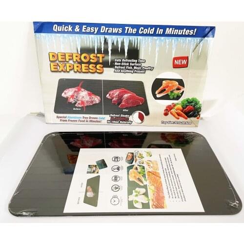 Aluminium Fast Defrosting Tray Frozen Meat Thawing quick thawing plate household Fresh Defrost Plate Food Gadgets Kitchen Tools