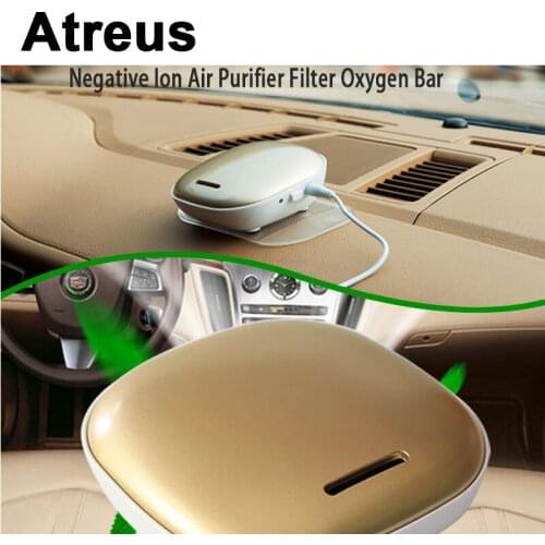 Atreus Car Negative Ion Air Purifier Filter Oxygen Bar Deodorizer For BMW e46 e39 e36 Audi a4 b6 a3 a6 c5 Renault duster Lada