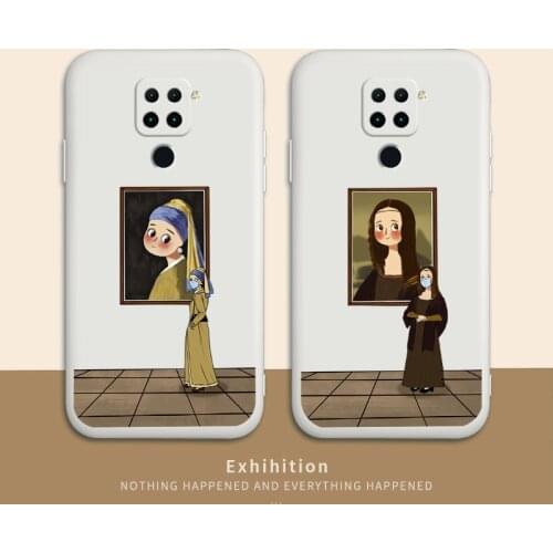 Sorrowful Girl Phone Case For Xiaomi Redmi 9 9A Note 9 9T 8 7 Pro K40 K30 K20 Liquid Silicone Cover