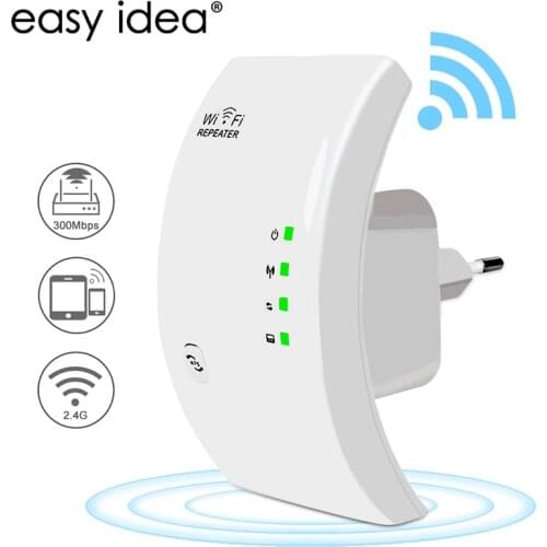 EASYIDEA Wireless WIFI Repeater 300Mbps Wifi Extender Long Range Wi fi Signal Amplifier Wi-fi Booster Access Point Wlan Repiter