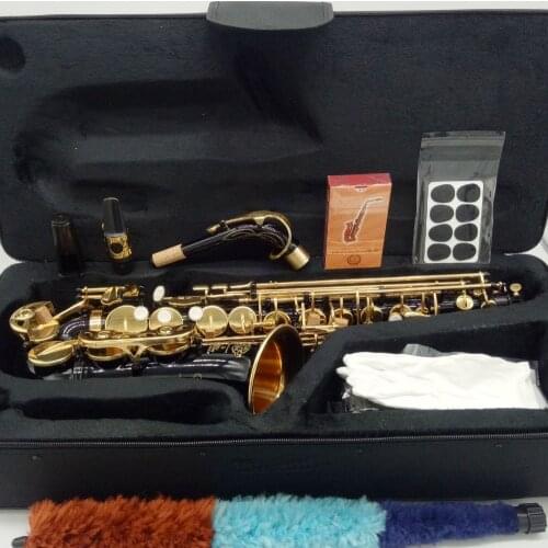 Factory Outlet Saxophone Alto 802 Musical Instruments Professional Alto Sax Black Lacquer Mouthpiece Patches Pads Reed Bend Neck
