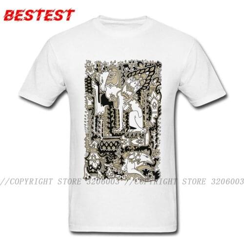 T Shirt For Men Novelty T-shirt Tribal Tattoo Art Design Clothing Crew Neck Short Sleeve Cotton Tops White Tees Vintage Tshirts