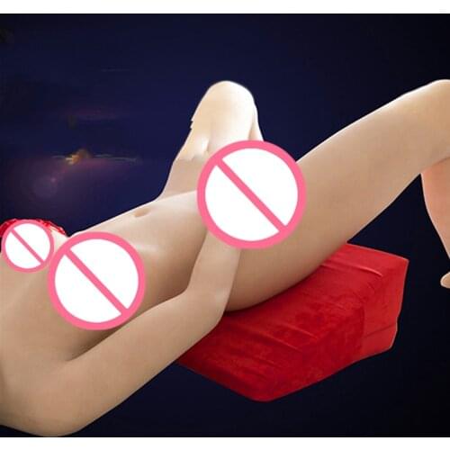 Intimate Sex Positioning Pillow Microfiber Triangle Supportive Pillow Cushion Sponge Sexy Pillows Adult Cube Wedge Erotic Toys