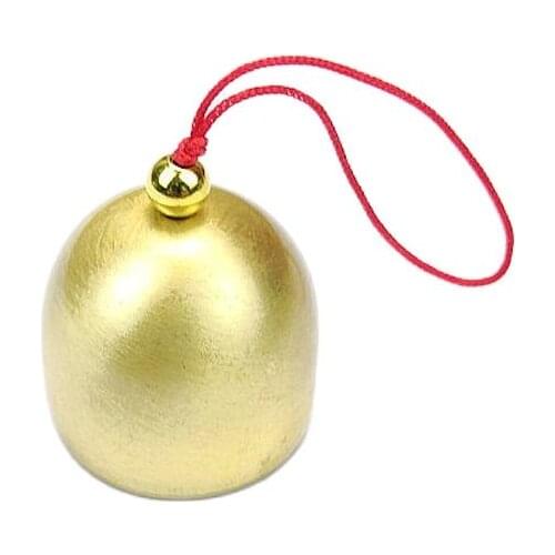 Windbell Brass Jingle Bells Craft 28X25mm Red Black Rope Choose