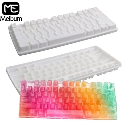 Meibum Mini Keyboard Design Chocolate Mould Summer Ice Cube Tray Silicone Cake Molds Kitchen Dessert Party Pastry Baking Tools