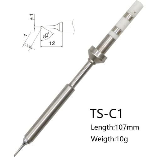 TS100 Mini Soldering Iron Digital Soldering Iron Tip Replacement Bit Head B2 BC2 C4 D24 K I Ku ILS C1 Lead Free