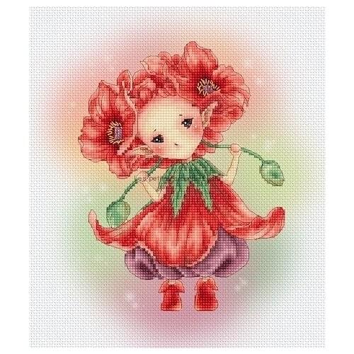 ZZ WY Top Quality Lovely Counted Cross Stitch Kit counted embroidery cross stitch Poppy Fairy