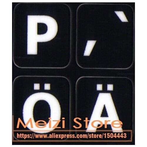 100pcs/lot Stickers French Italian Arabic Germany English Russian Turkish Thai Farsi Keyboard Sticker for 10 13 15 17 22 24 inch