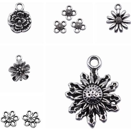Wecharms bulk charms for jewelry making kit pendant diy jewelry accessories Flowers Charms