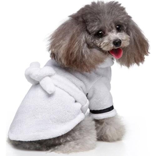 Jopet Fashion Pet Bathrob Puppy Dog Pajamas Sleeping Clothes Soft Pet Bath Drying Towel Clothes Dog Cat Clothes Pet Supplies