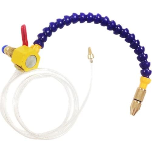 Thread Round Nozzle Flexible Water Oil Coolant Pipe Hose For stone marble metal engraver with Magnets