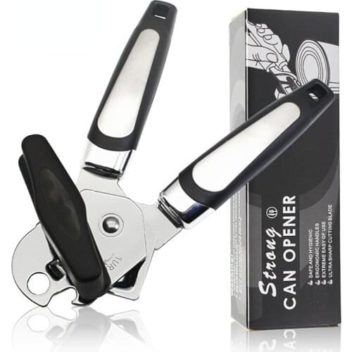 Stainless steel manual three-in-one wine opener kitchen gadgets can opener ergonomic side cutting tool kitchen accessories