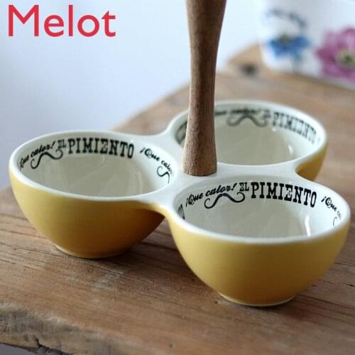 Hand-Painted Creative Simple Ceramic Retro Shape Fruit Plate Sauce Bowl Snack Bowl Pastry Bowl