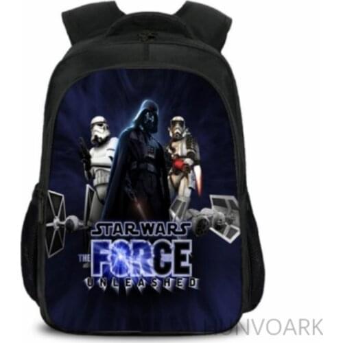 New 3D Backpack Star Wars Printing Fashion Cartoon Characters Cool School Backpacks For Kids mochila infantil menina