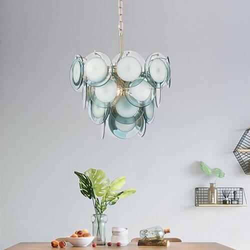 Postmodern glass chandelier living room simple and creative personality dining room bedroom study chandelier lamps
