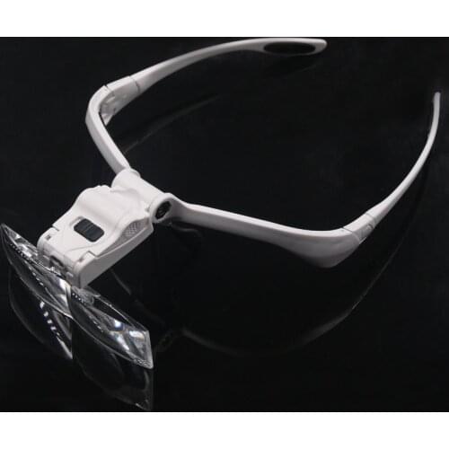 Lens Adjustable Loupe Headband Magnifying Glass for Lip/Eyebrow Permanent Makeup Tattoo Accessory