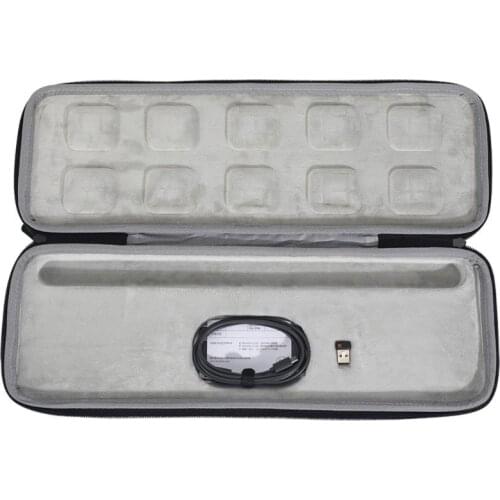 EVA Hard Case for L-ogitech MX Keys Advanced Wireless Illuminated Keyboard Bag LX9B