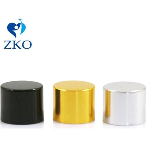 1pcs 18 Tooth Caliber Black/Silver/Golden Perfume Smooth Cap Cover Plastic Electroplating Rotating Lid Free Shipping
