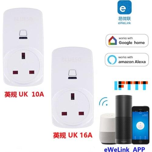 10a 16a wifi smart UK plug socket British standard free app
