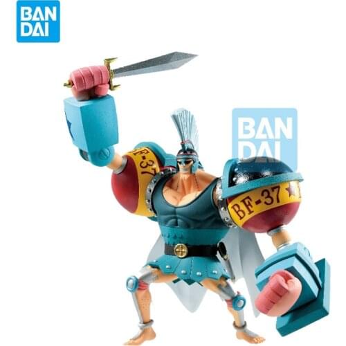 13.5cm BANDAI ONE PIECE FRANKY straw hat classic battle pvc collectible action figure model doll toys