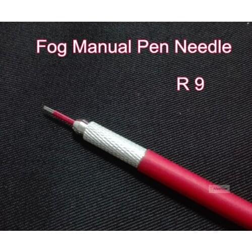 20pcs 9 Round needles for manual pen permanent makeup fog eyebrow needle R9 liner microblading tattoo pen blades