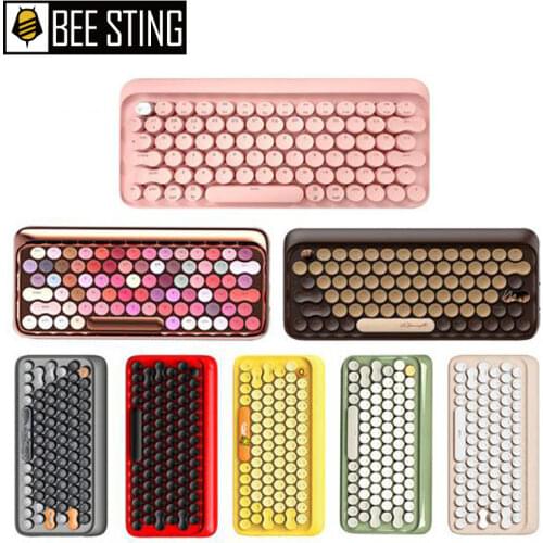 Mini Wireless Bluetooth Keyboard Round Button Gaming Keyboard For Macbook PC Gamer Laptop iPad Tablet Computer Andorid Keyboard