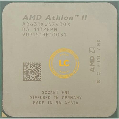 AMD Athlon II X4 631 2.6 GHz Quad-Core CPU Processor AD631XWNZ43GX Socket FM1