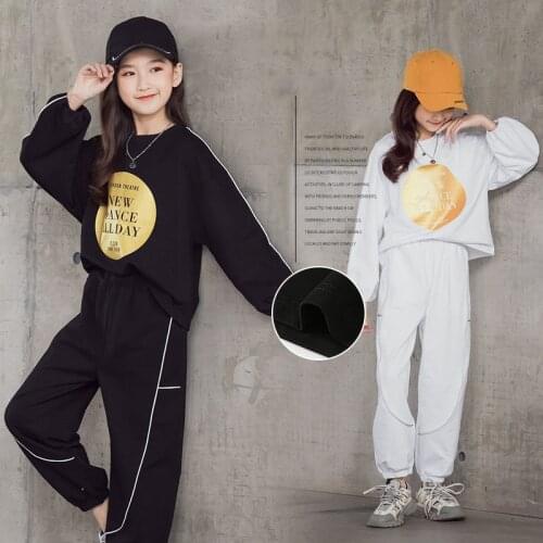Kids Clothing for Girls Set 2021Spring Autumn Casual Letter Two-piece 4-14 Y Teen Tracksuit Children Clothing Toddler Sportswear