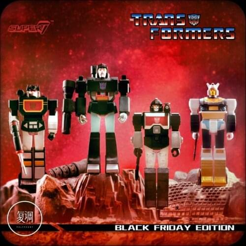 Super 7 Transformers Soundblaster Stepper Hang Card Toy Action Figures Toys for Children Gift