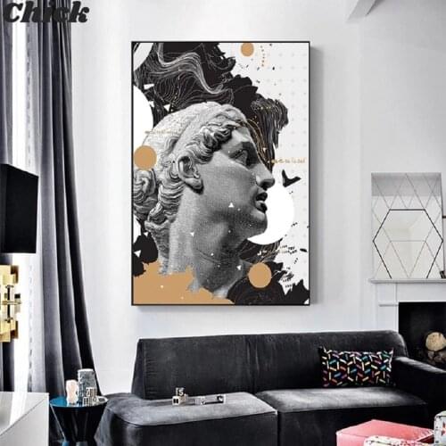 David Figure Sculpture Sculpture Canvas Painting European Poster Printmaking Wall Art Picture Living Room Office Home Decoration